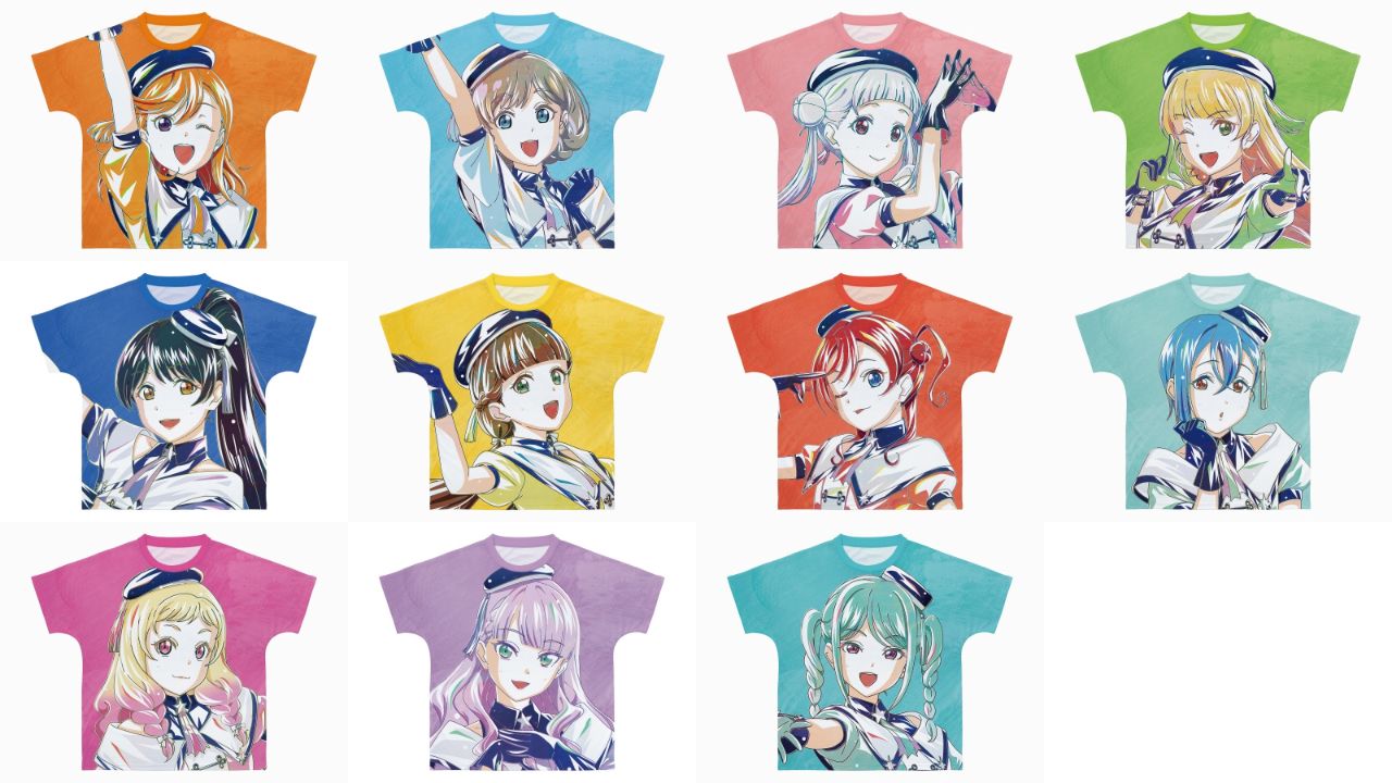 ラブライブ!スーパースター!!描き下ろし スーパースター!!ver. Ani-Art フルグラフィックTシャツユニセックス