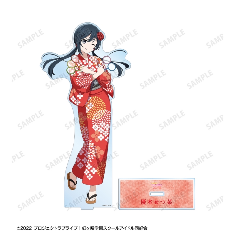 ラブライブ!虹ヶ咲学園スクールアイドル同好会描き下ろし 優木せつ菜 縁日ver. 特大アクリルスタンド