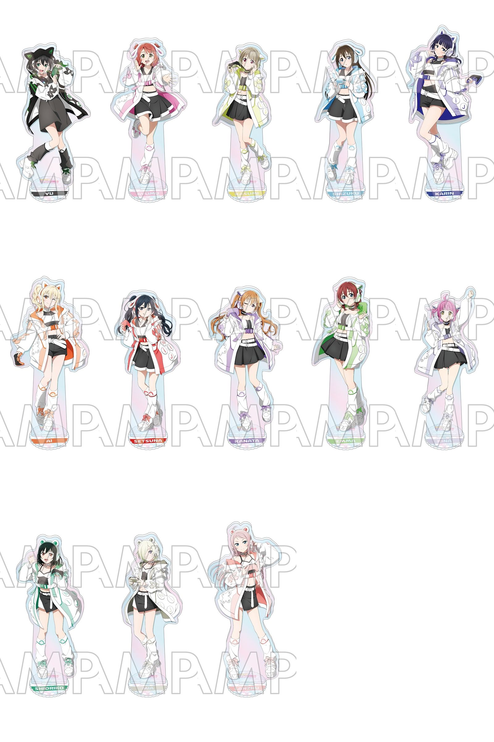 「ラブライブ!虹ヶ咲学園スクールアイドル同好会」×ROUND1 ラブライブ!虹ヶ咲学園スクールアイドル同好会 オーロラアクリルスタンド