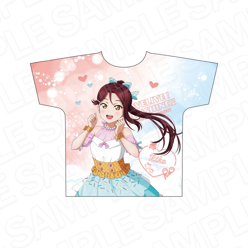 ラブライブ!サンシャイン!! フルグラフィックTシャツ 桜内梨子 Cafe party ver.