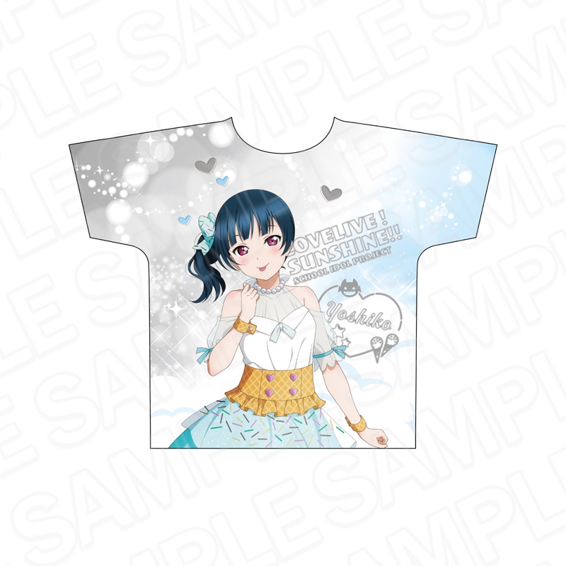 ラブライブ!サンシャイン!! フルグラフィックTシャツ 津島善子 Cafe party ver.