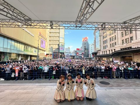 南海電鉄×虹ヶ咲コラボイベントがなんば広場で大成功!キャスト4名によるスペシャルステージ開催