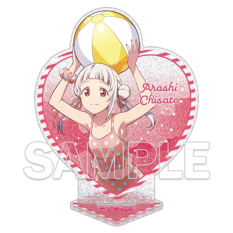 ラブライブ！スーパースター!! ハート型ラメ入りアクリルスタンド