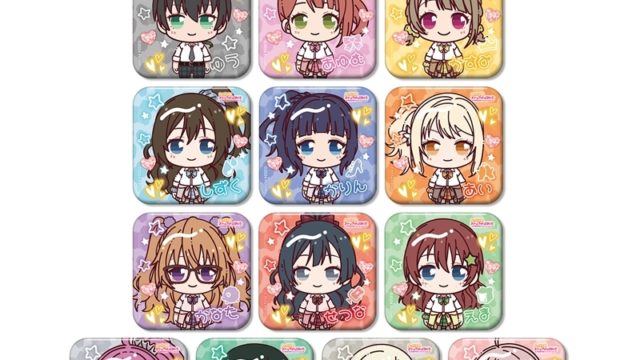 ラブライブ!虹ヶ咲学園スクールアイドル同好会 トレーディング ちょこんと! ギャル制服ver. スクエア缶バッジ