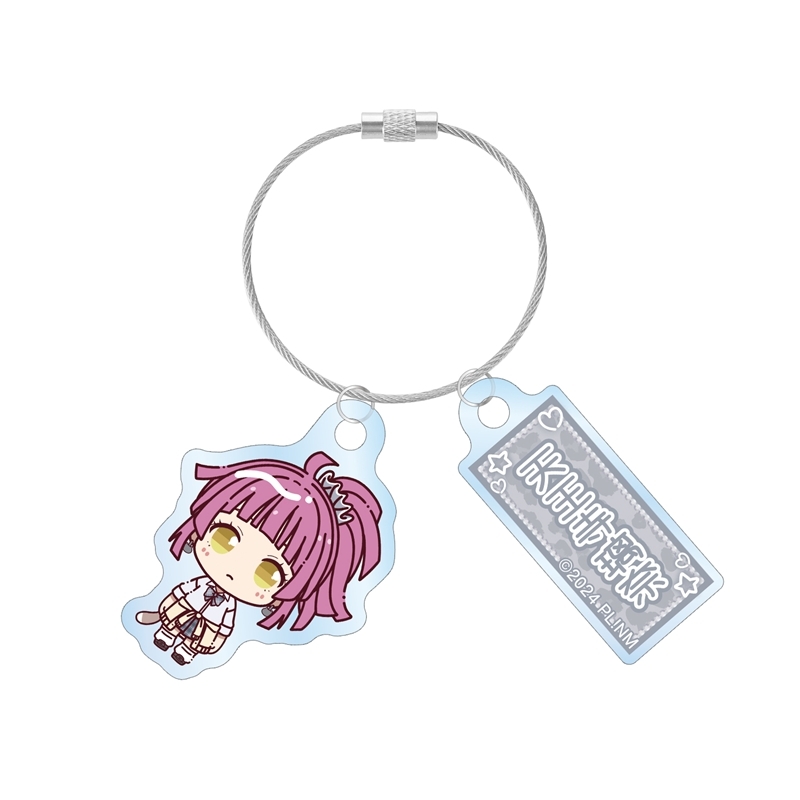 【グッズ-キーホルダー】ラブライブ!虹ヶ咲学園スクールアイドル同好会 天王寺璃奈 ちょこんと! ギャル制服ver. 2連ワイヤーアクリルキーホルダー