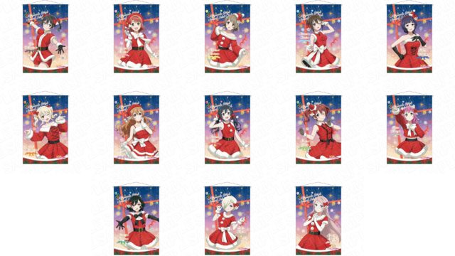 ラブライブ!虹ヶ咲学園スクールアイドル同好会 B2ラメタペストリー サンタ風衣装 ver.