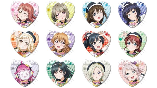 『ラブライブ!虹ヶ咲学園スクールアイドル同好会』 ハート型缶バッジ