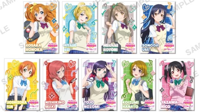 ラブライブ!スクールアイドルフェスティバル しかくい缶バッジコレクション μ's 制服・水着ver.