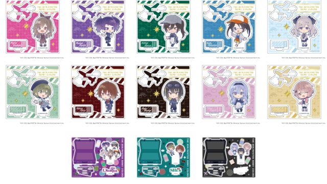 アイドルマスター シャイニーカラーズ アクリルスタンドプレートおでかけver.(ミニキャライラスト)