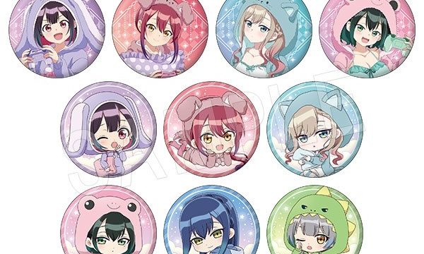 TVアニメ『ばっどがーる』 トレーディング缶バッジ アニマルルームウェアver.