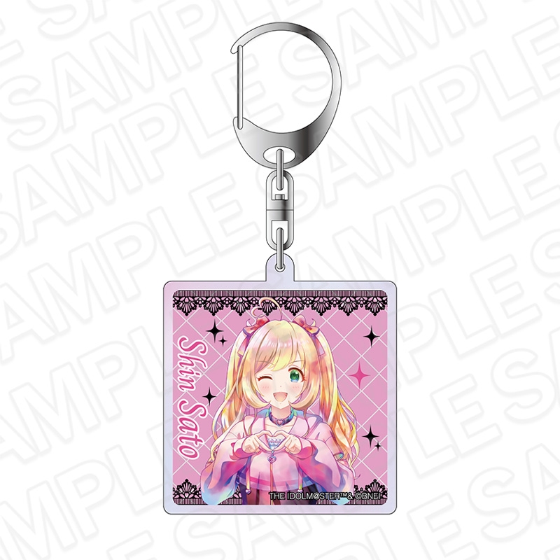 アイドルマスター シンデレラガールズ オーロラアクリルキーホルダー PALE TONE series 佐藤心 サブカルファッション ver.