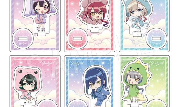 ばっどがーる トレーディングアクリルスタンド アニマルルームウェアver.