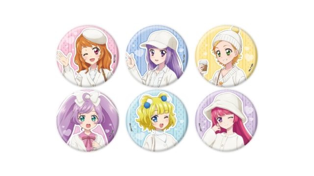 アイカツ！×プリパラ THE MOVIE -出会いのキセキ！- 缶バッジ02/トレーディング(全6種)(描き下ろしイラスト)