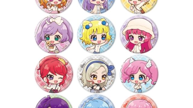 アイカツ！×プリパラ THE MOVIE -出会いのキセキ！- 缶バッジ03/トレーディング(全12種)(ミニキャライラスト)