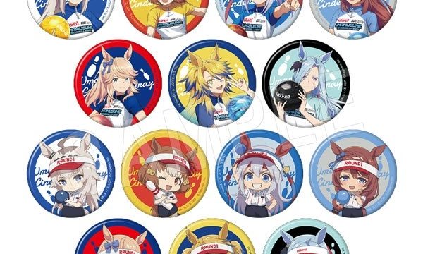 アニメ『ウマ娘 シンデレラグレイ』 トレーディンググリッター缶バッジ ROUND1コラボver.