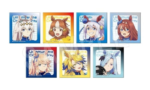 アニメ『ウマ娘 シンデレラグレイ』 ましかく缶バッジ ROUND1コラボver.