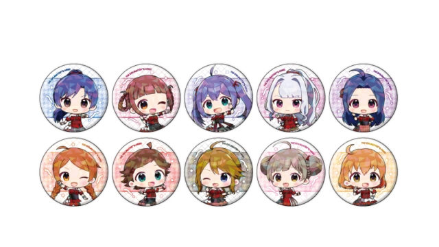 アイドルマスター ミリオンライブ！ ホログラム缶バッジ(57mm)04/アイドル衣装ver. トレーディング(全10種)(ミニキャライラスト)