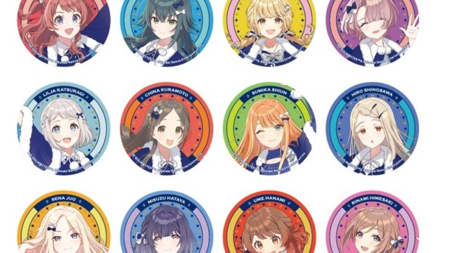 学園アイドルマスター 描き下ろし缶バッジ 初星パラダイスver.