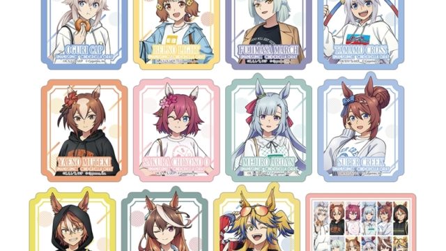 アニメ『ウマ娘 シンデレラグレイ』 トレーディングダイカットステッカー POP UP SHOP in マルイ