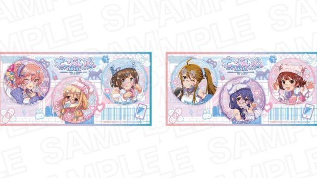 アイドルマスター シンデレラガールズ×アイドルマスター ミリオンライブ！ 描き下ろしグリッター缶バッジセット