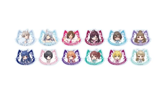 アイドルマスター シンデレラガールズ アクリルプレートバッジ01/猫ver. トレーディング(全12種)(描き下ろし&描き起こしイラスト)