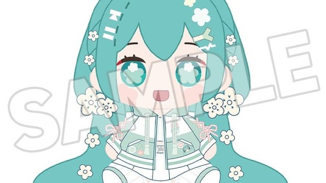 キャラクター・ボーカル・シリーズ01 初音ミク 初音ミク ミクハグシリーズ HUGGYDOLL PLUS ぬいぐるみ フラワーVer.