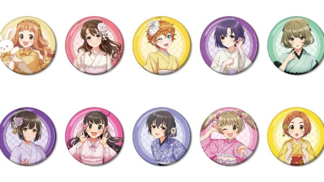 アイドルマスター シンデレラガールズ 描き下ろし レース着物ver. 100mm缶バッジ